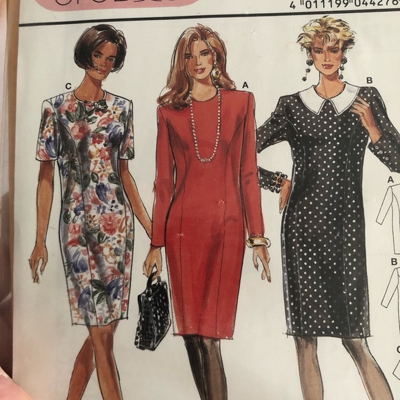 Burda Studio 4427 pattern size 6 -24. Nice sheath dress for the office - Picture 5 of 7